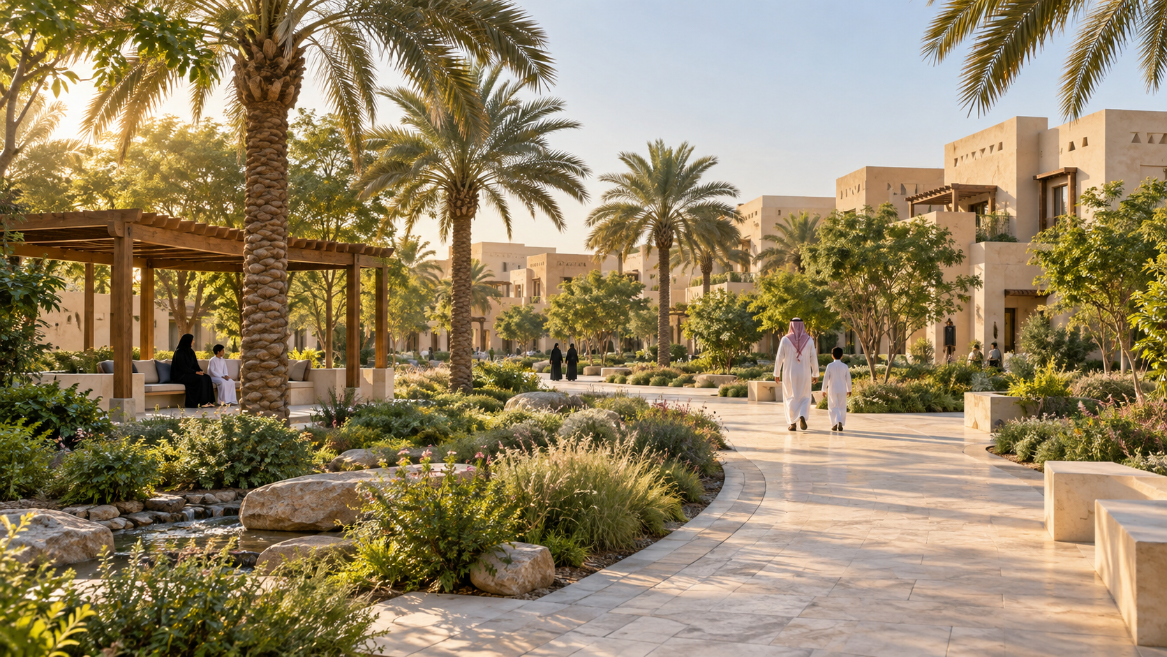 A conceptual Saudi neighborhood park
